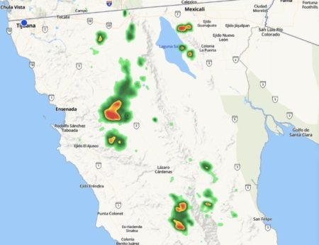 Advierten lluvia este martes en Ensenada