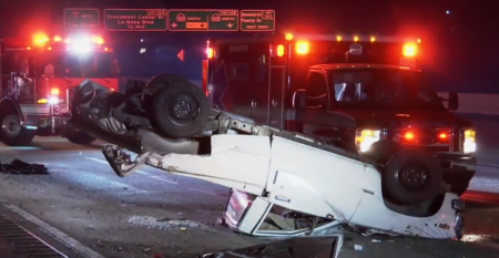 Conductor sale expulsado de su vehículo en accidente