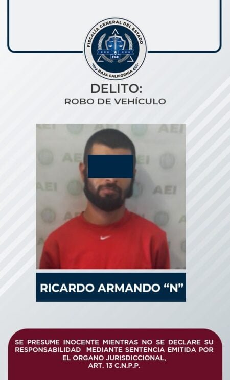 Vinculan a proceso a por robo de vehículo en Nueva Tijuana