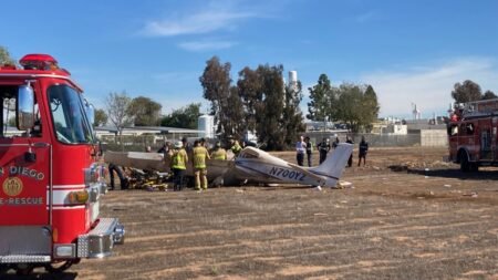 Piloto muere tras accidente aéreo en Montgomery Field