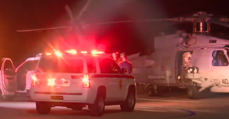 Choque de helicópteros en San Diego