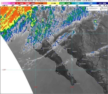 Continúa pronóstico de lluvias y heladas hasta Año Nuevo
