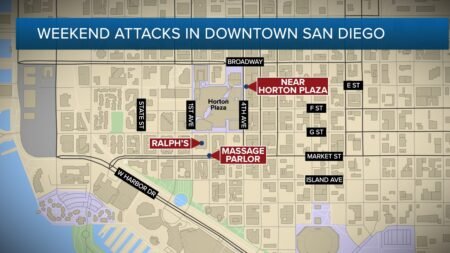 “Homeless” sospechoso de hasta tres crímenes en San Diego