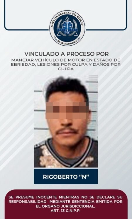 Atropelló a un hombre por conducir en estado de ebriedad en Rosarito