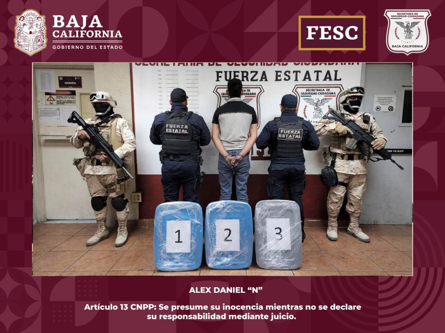 Confiscan 68 kilogramos de metanfetamina en Mexicali