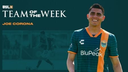 Joe Corona en el equipo de la semana de la USL