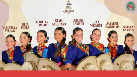Integrantes de la Escaramuza El Lucero de San Ysidro,  califica para el Campeonato Nacional de Charro Infantil, Juvenil y de Escaramuzas 2023
