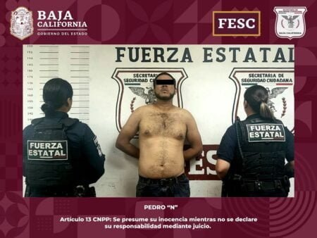 Detienen a hombre que amenazó a familiares en Mexicali