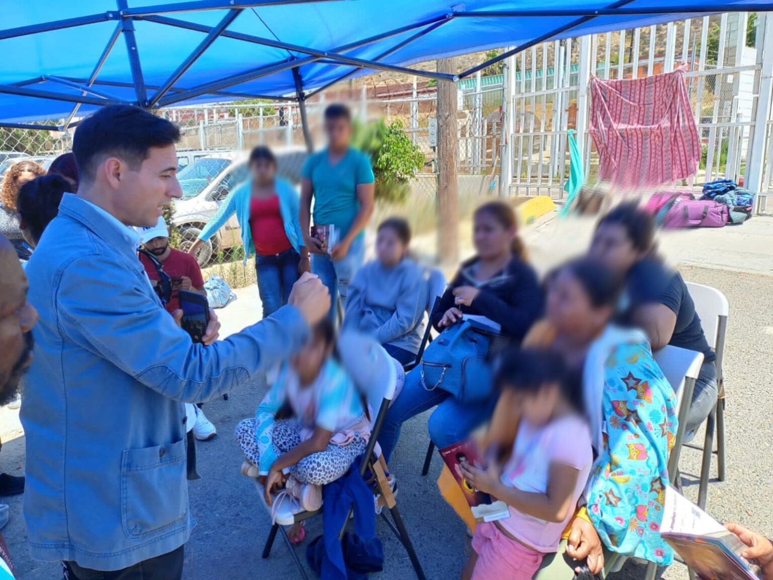 Módulo evita campamentos en garita