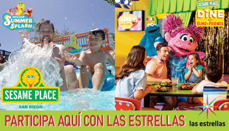 ¡LAS ESTRELLAS QUIERE LLEVARTE A “SESAME SUMMER SPLASH”! SIGUE LA PROGRAMACIÓN PARA PARTICIPAR POR 4 BOLETOS