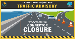 Caltrans Cerrará Conector de la I-8 Hacia la SR-67 Este Fin de Semana por Reparaciones