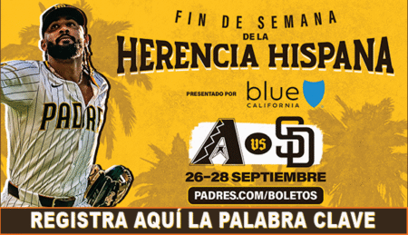 PARTICIPA POR 4 BOLETOS PARA IR A UNO DE LOS JUEGOS DE PADRES vs DIAMONDBACKS EN EL FIN DE SEMANA DE LA HERENCIA HISPANA