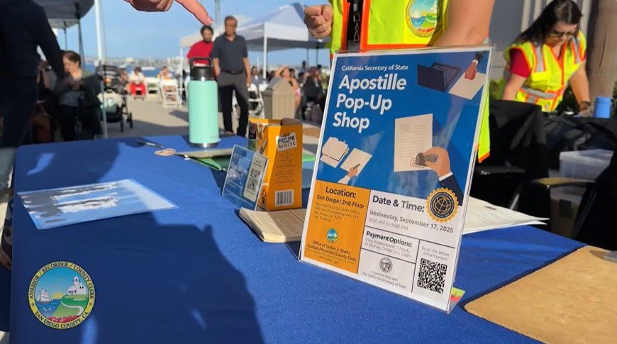 Último Evento de Apostille del Año Ahorrará Tiempo y Dinero a los San Dieguinos