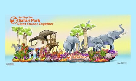 La Fundación San Diego Zoo Wildlife Alliance participará en el Desfile de las Rosas 2026 con una carroza inspirada en Elephant Valley