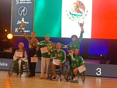 Para danza deportiva concluye con 10 preseas en el Campeonato Mundial Kosice 2025, en Eslovaquia